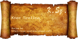 Kner Szelina névjegykártya